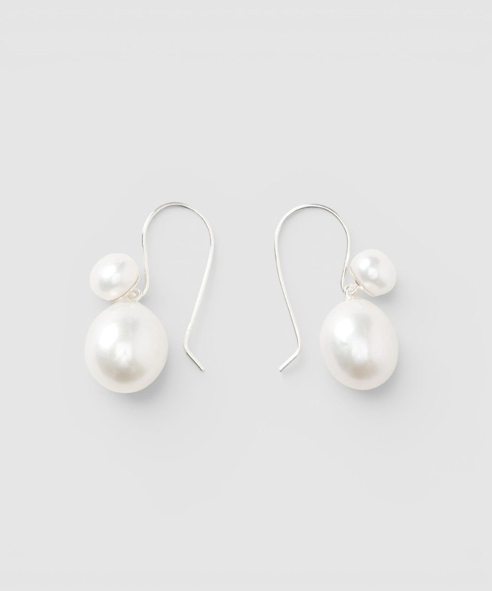 buying 【MOUNIR(ムニール)】DOUBLE PEARL PIERCE シルバー系 (89)