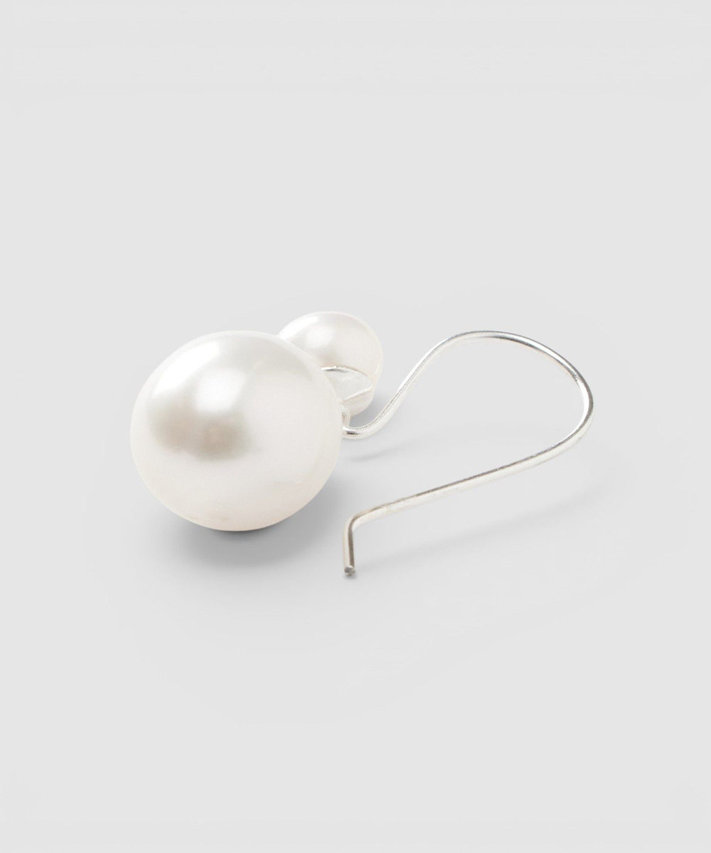 buying 【MOUNIR(ムニール)】DOUBLE PEARL PIERCE シルバー系 (89)