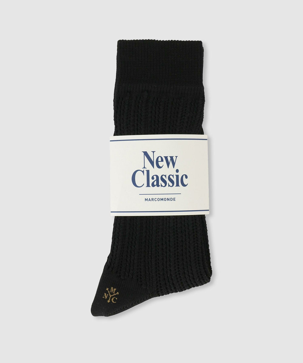 buying 【MARCOMONDE(マルコモンド)】EYELET SOCKS ブラック (95)