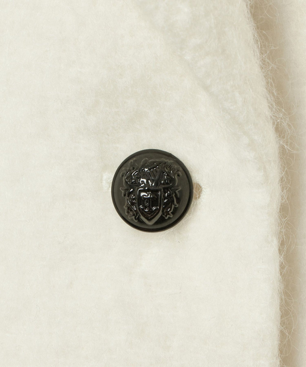 allureville シャギーハーフコート オフホワイト (02)