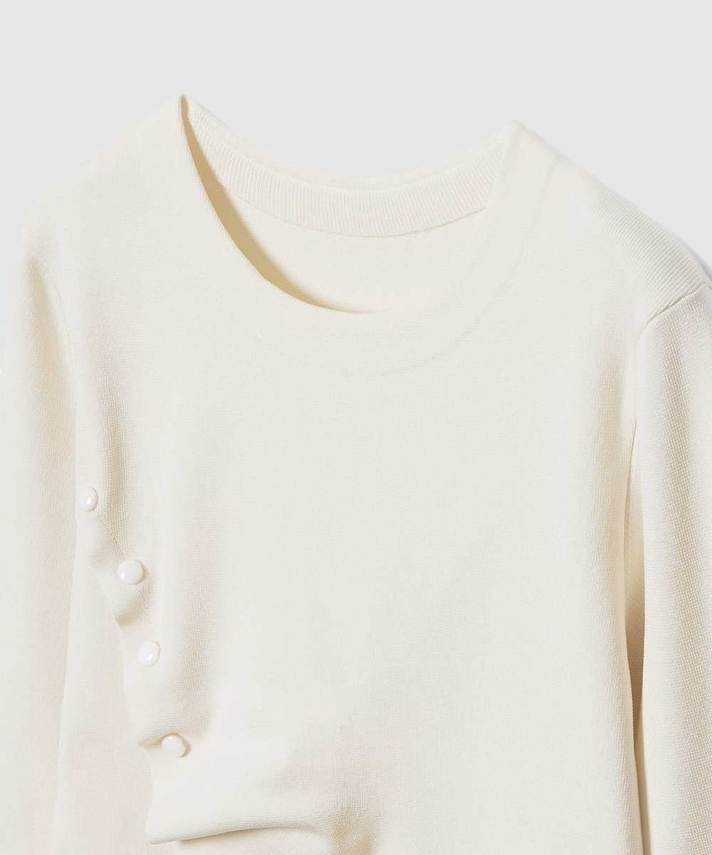 LOULOU WILLOUGHBY 【LOULOU WILLOUGHBY】ドレープアシメプルオーバー オフホワイト (02)