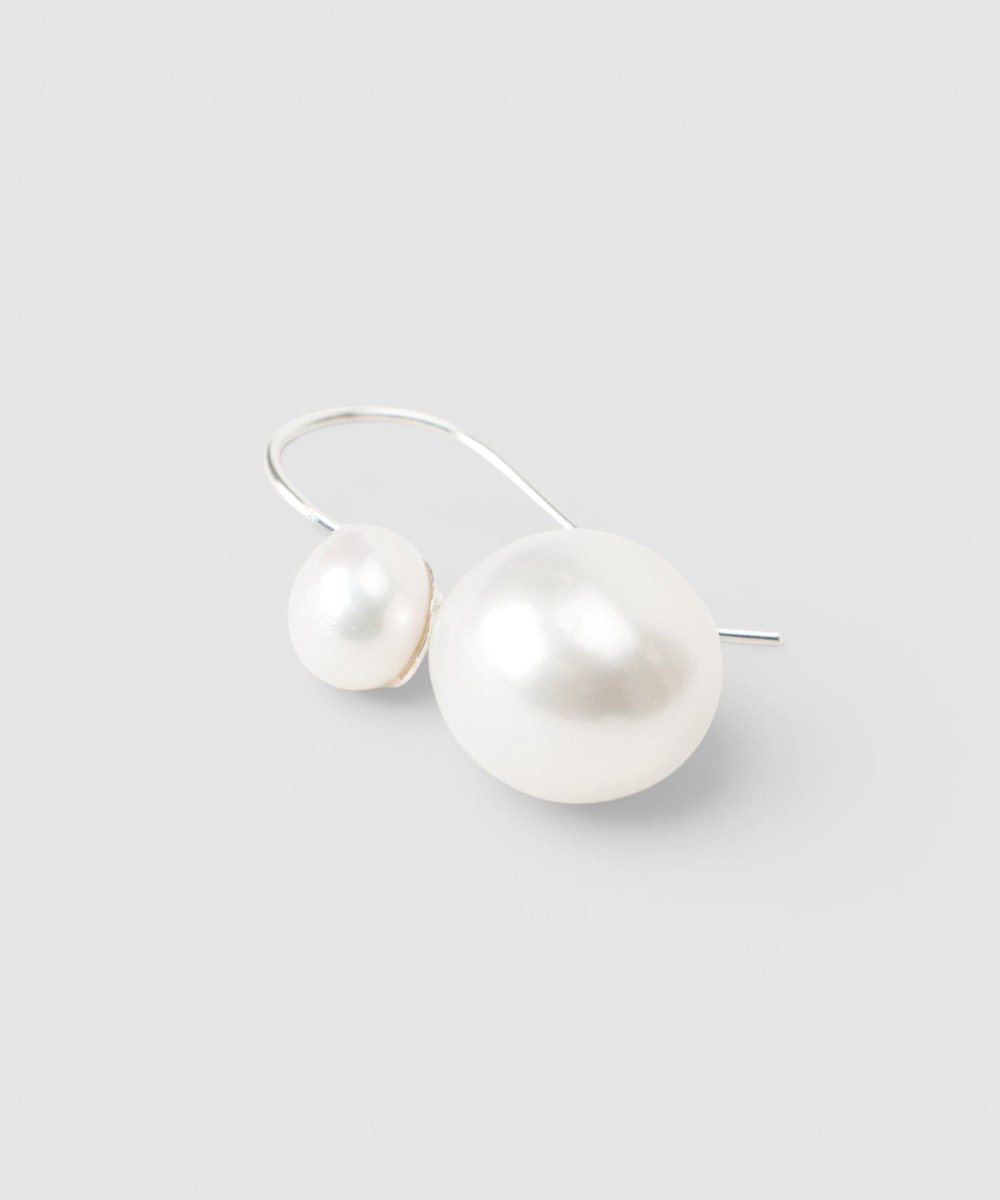 buying 【MOUNIR(ムニール)】DOUBLE PEARL PIERCE シルバー系 (89)