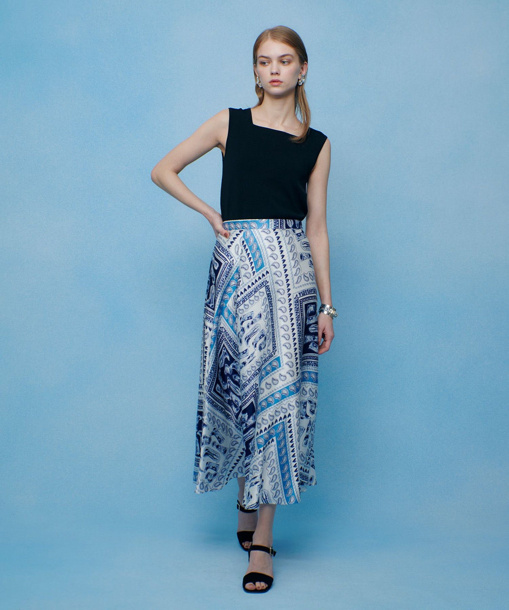 LOULOU WILLOUGHBY 【LOULOU WILLOUGHBY】スクエアタンクトップ ブラック (95)