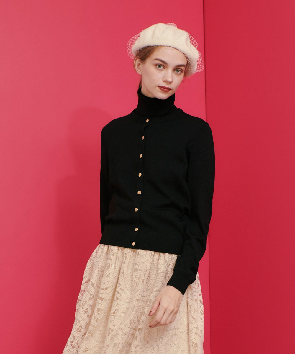 LOULOU WILLOUGHBY】エクストラファインメリノ カーディガン