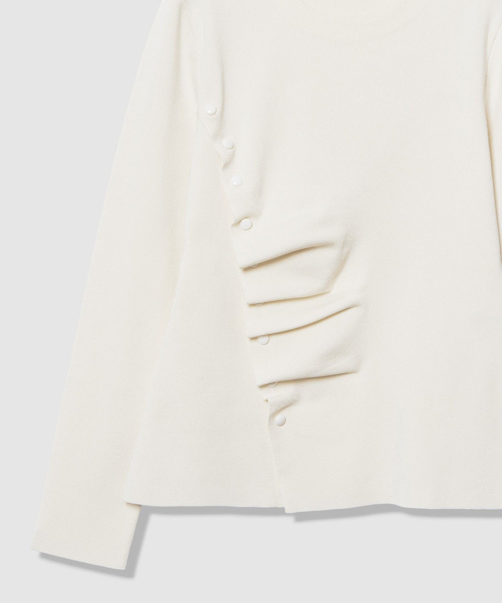 LOULOU WILLOUGHBY 【LOULOU WILLOUGHBY】ドレープアシメプルオーバー オフホワイト (02)