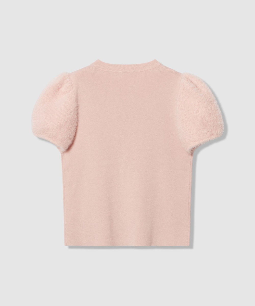 LOULOU WILLOUGHBY WEB限定【LOULOU WILLOUGHBY】フェザースリーブプルオーバー ライトピンク (42)