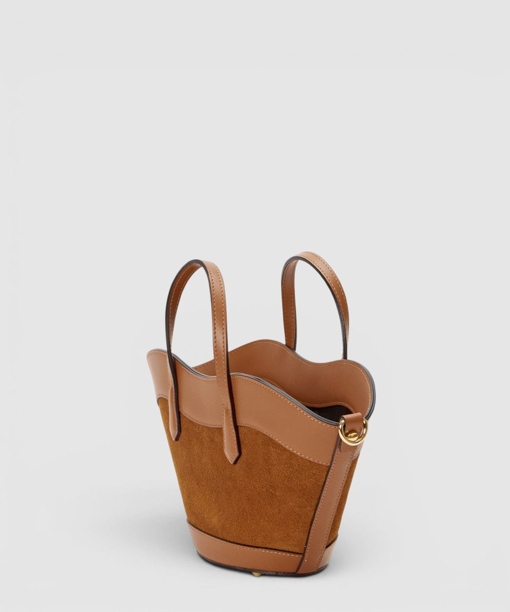 allureville FLAMINIA MINI トートバッグ キャメル (84)
