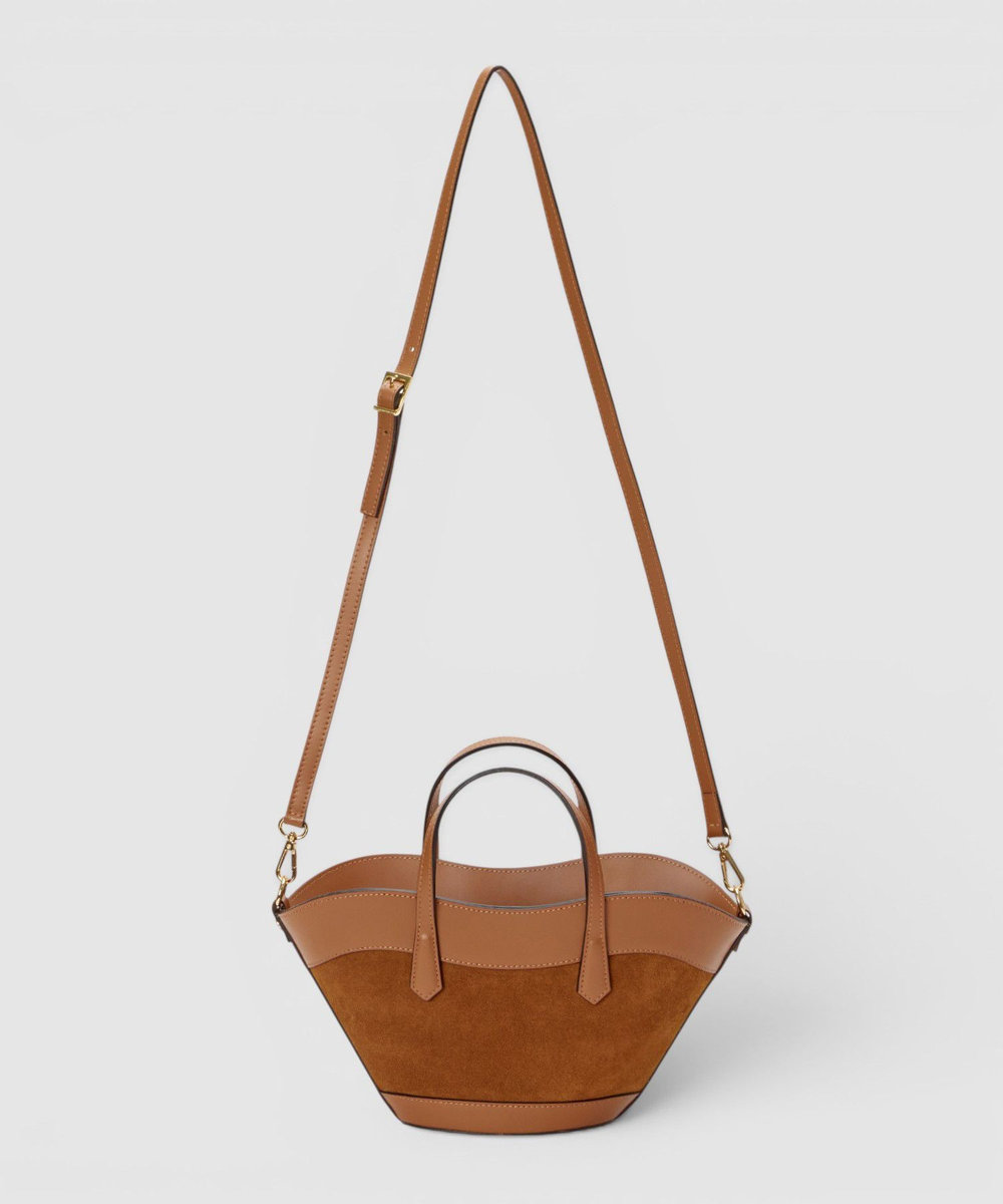allureville FLAMINIA MINI トートバッグ キャメル (84)