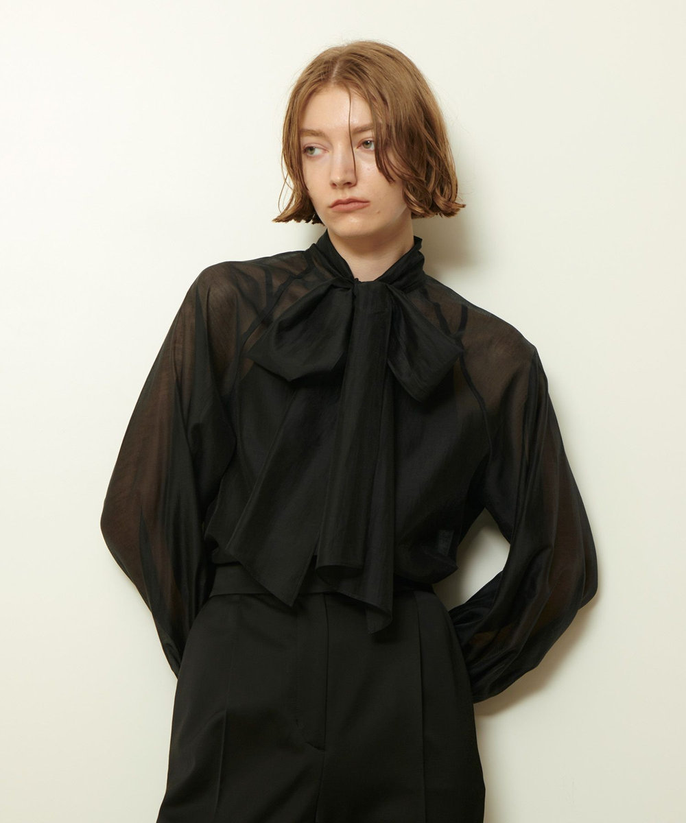 シルキーセルロースボウブラウス|allureville OFFICIAL SITE / ONLINE