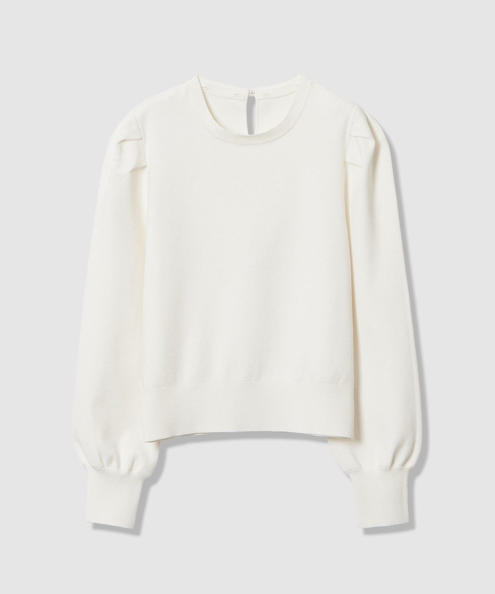 LOULOU WILLOUGHBY 【LOULOU WILLOUGHBY】フラワー衿付プルオーバー オフホワイト (02)