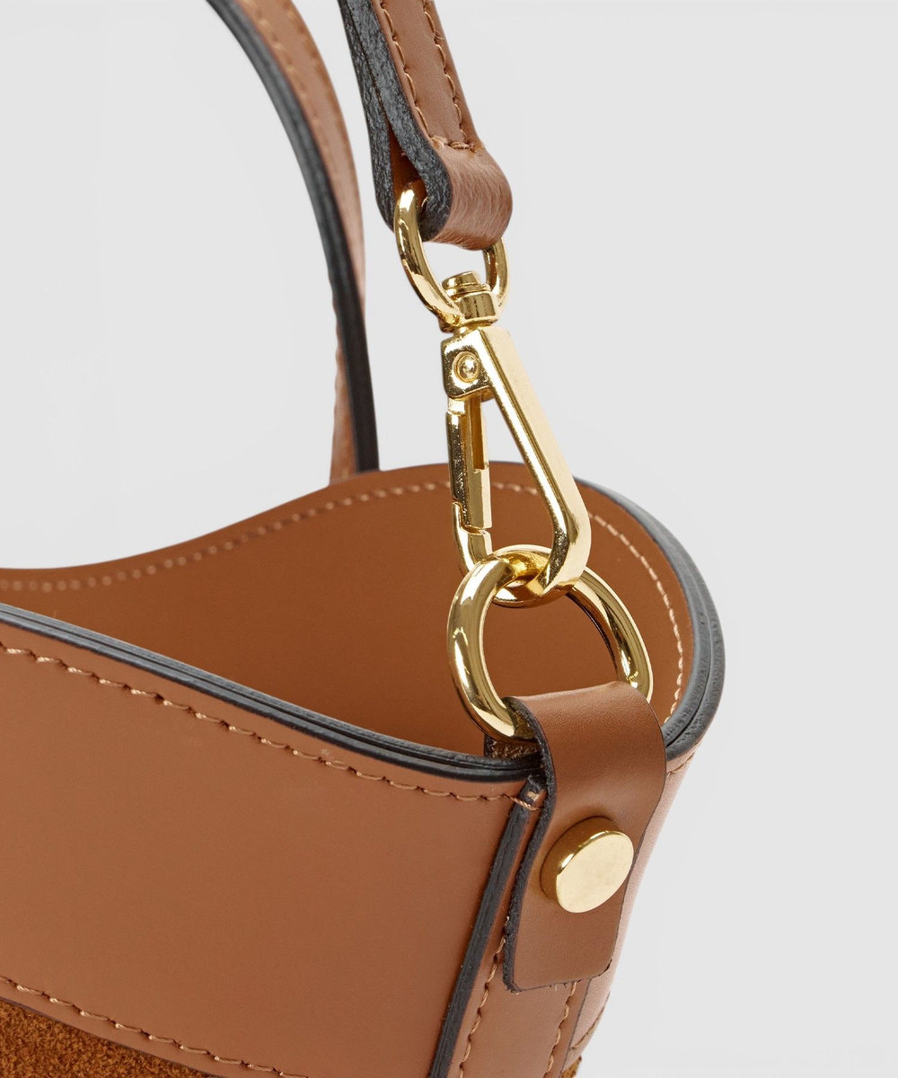allureville FLAMINIA MINI トートバッグ キャメル (84)