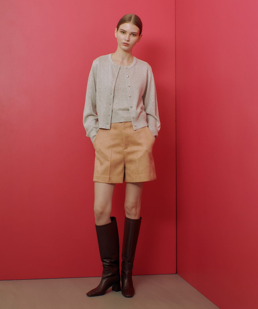 LOULOU WILLOUGHBY 【LOULOU WILLOUGHBY】ダンボールスエードショートパンツ ピンク (41)