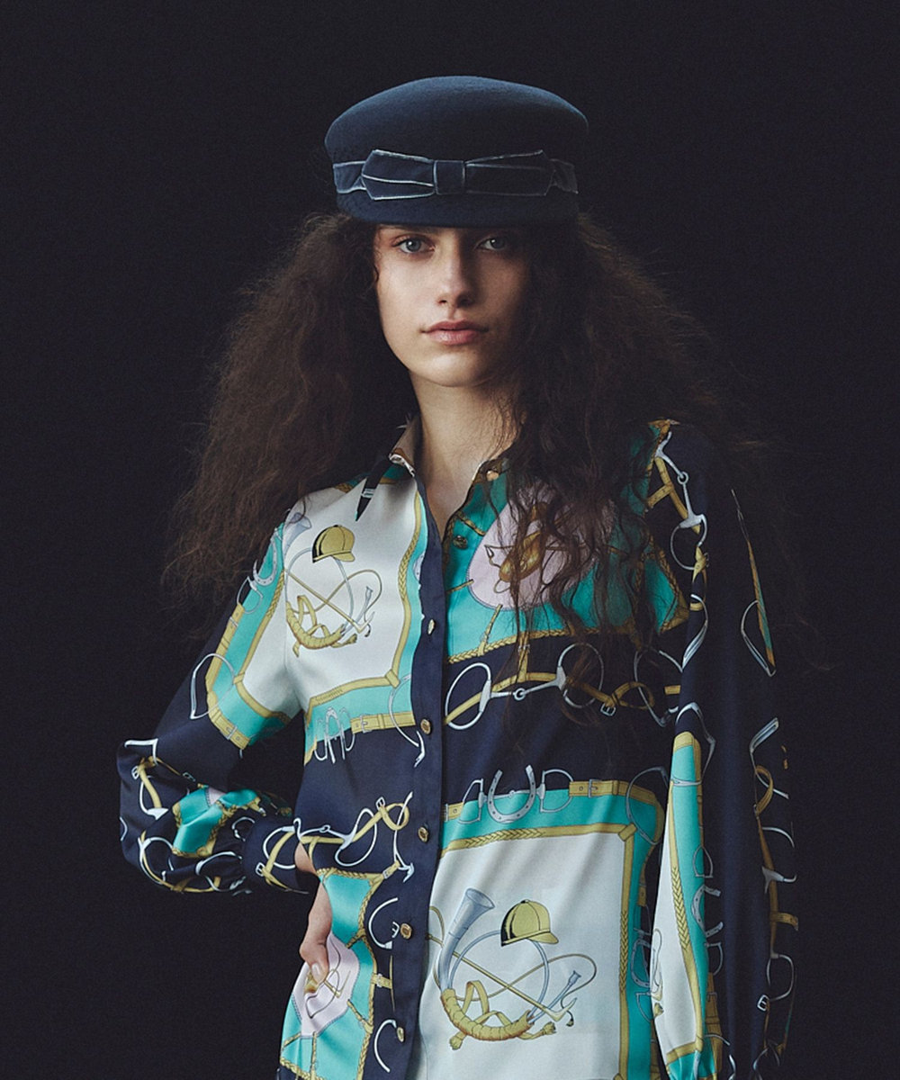 LOULOU WILLOUGHBY】RATTIジョッキープリントシャツブラウス