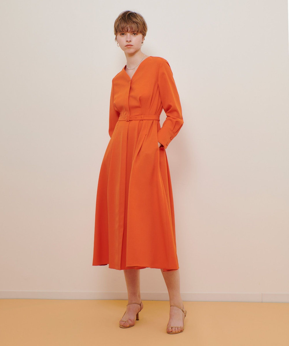 Vネックタックワンピース|allureville OFFICIAL SITE / ONLINE SHOP