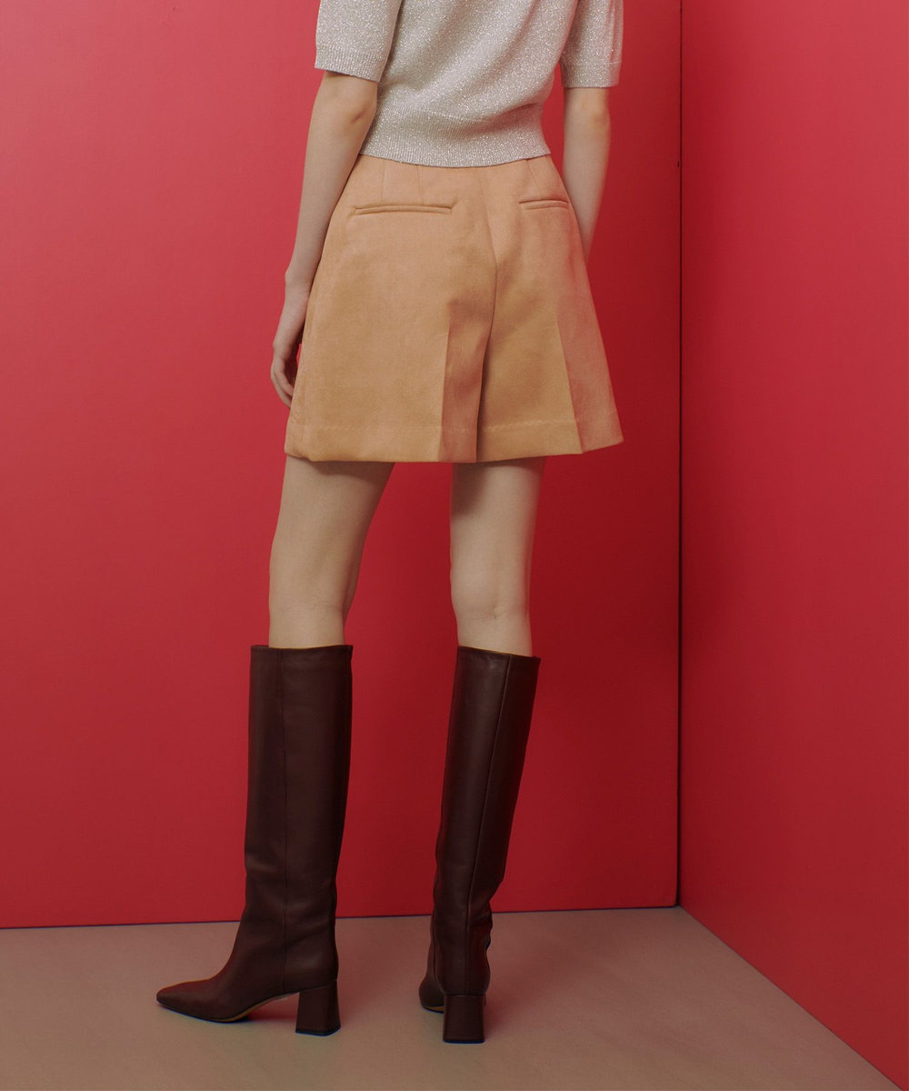 LOULOU WILLOUGHBY 【LOULOU WILLOUGHBY】ダンボールスエードショートパンツ ピンク (41)