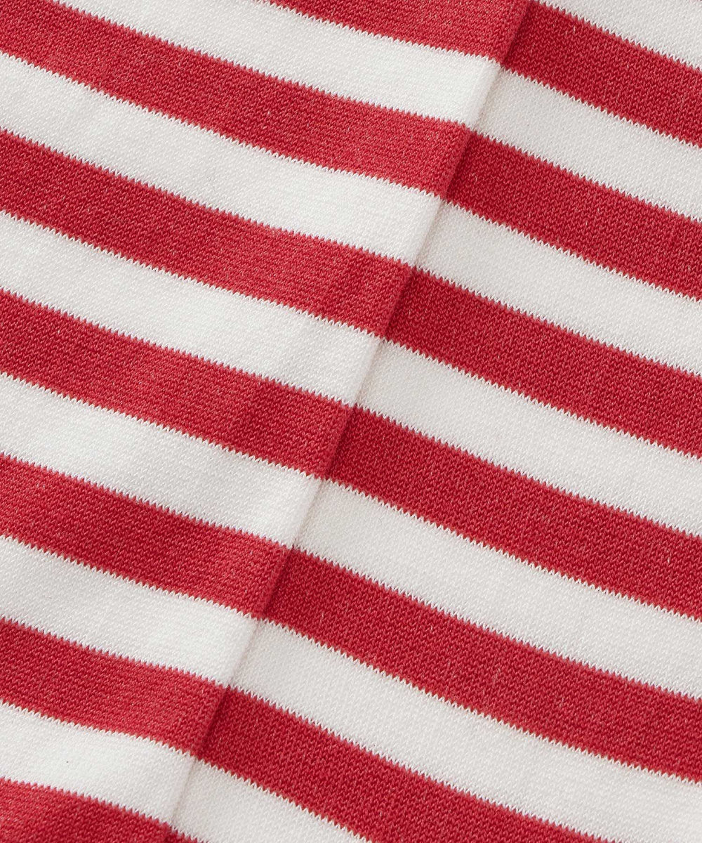 buying 【MARCOMONDE(マルコモンド)】VENICE BORDER SOCKS レッド系 (46)