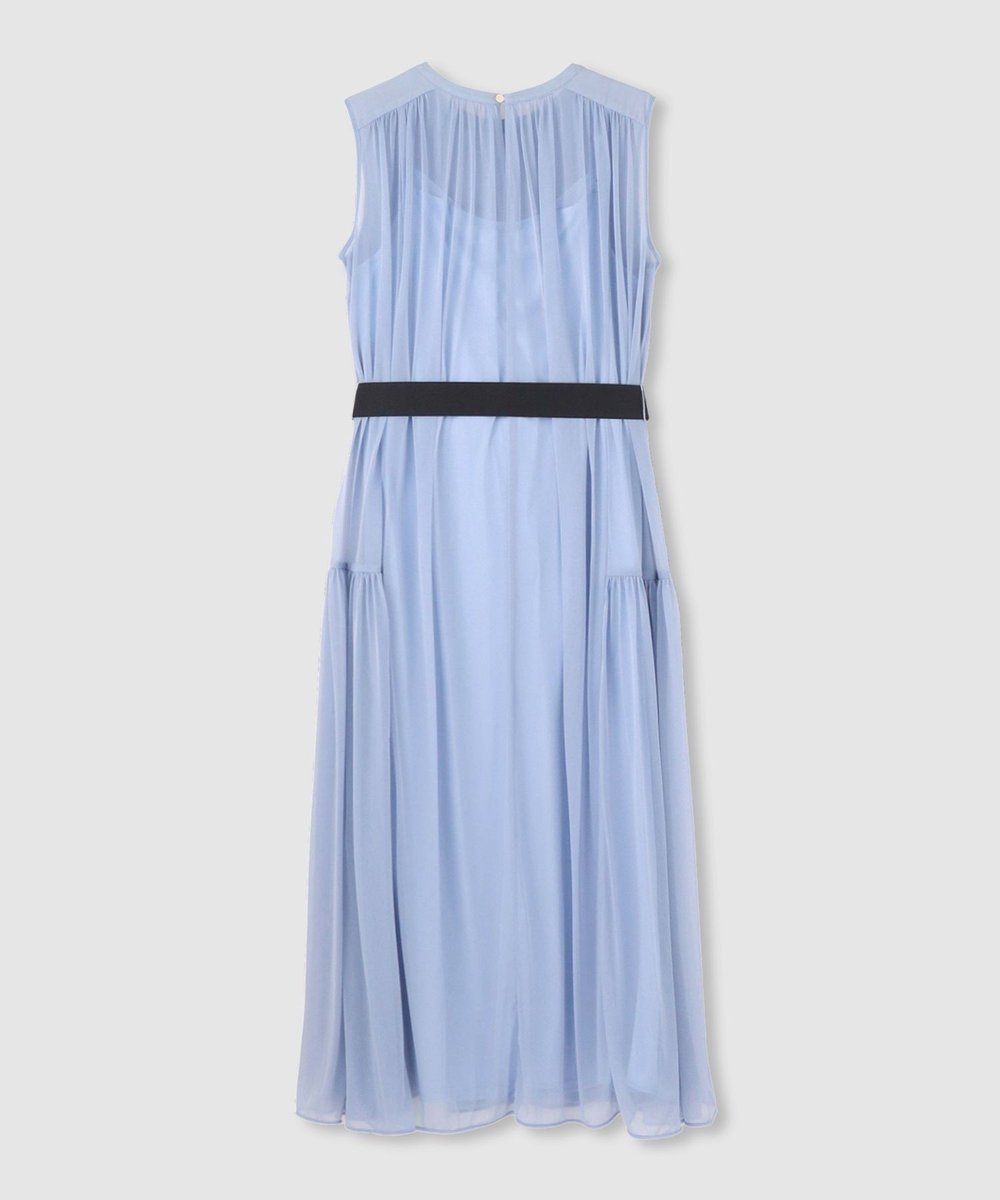 allureville エスパンディワイドベルトワンピース ライトブルー (62)