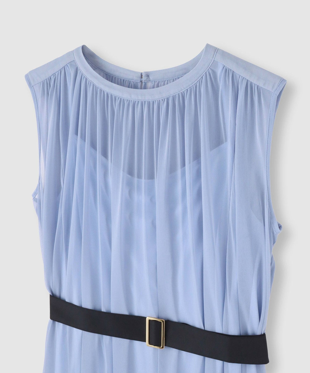 allureville エスパンディワイドベルトワンピース ライトブルー (62)