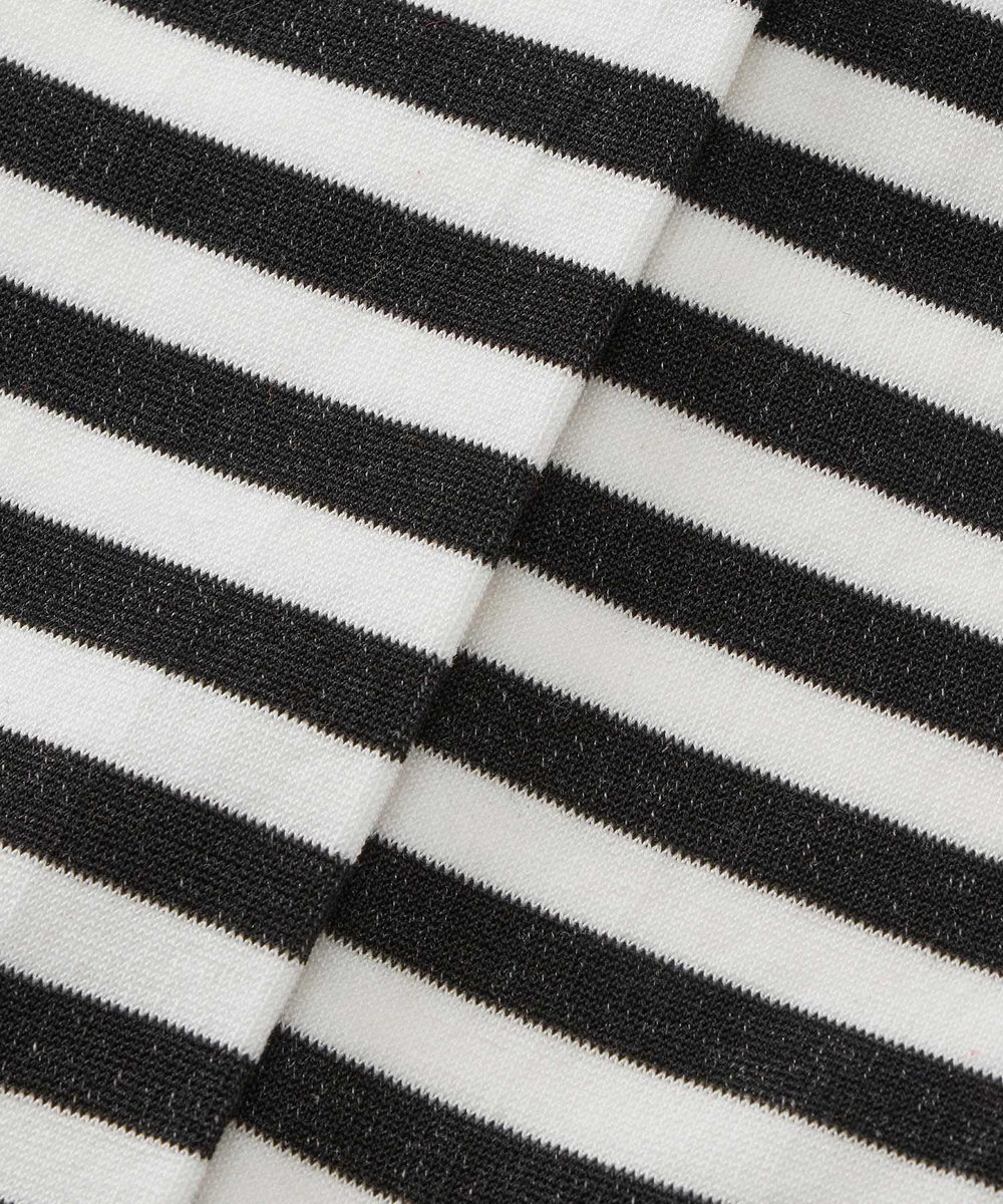 buying 【MARCOMONDE(マルコモンド)】VENICE BORDER SOCKS ブラック系 (98)