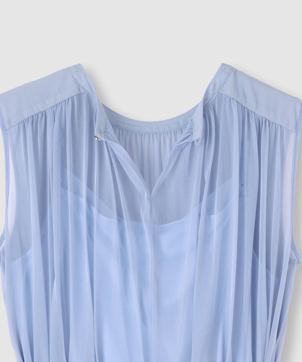allureville エスパンディワイドベルトワンピース ライトブルー (62)