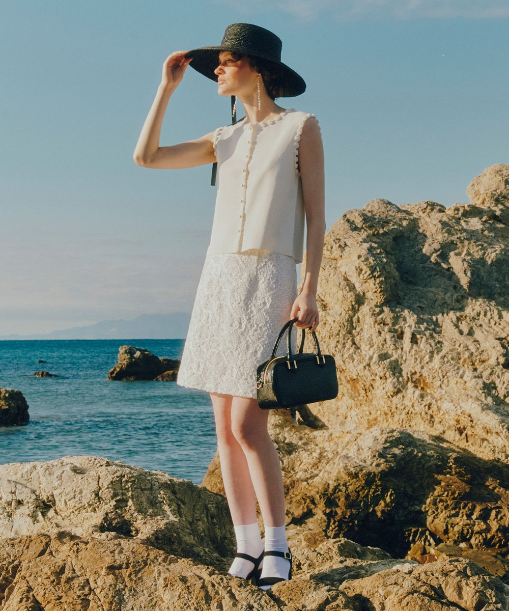 LOULOU WILLOUGHBY 【LOULOU WILLOUGHBY】コード刺繍ミニスカート オフホワイト (02)