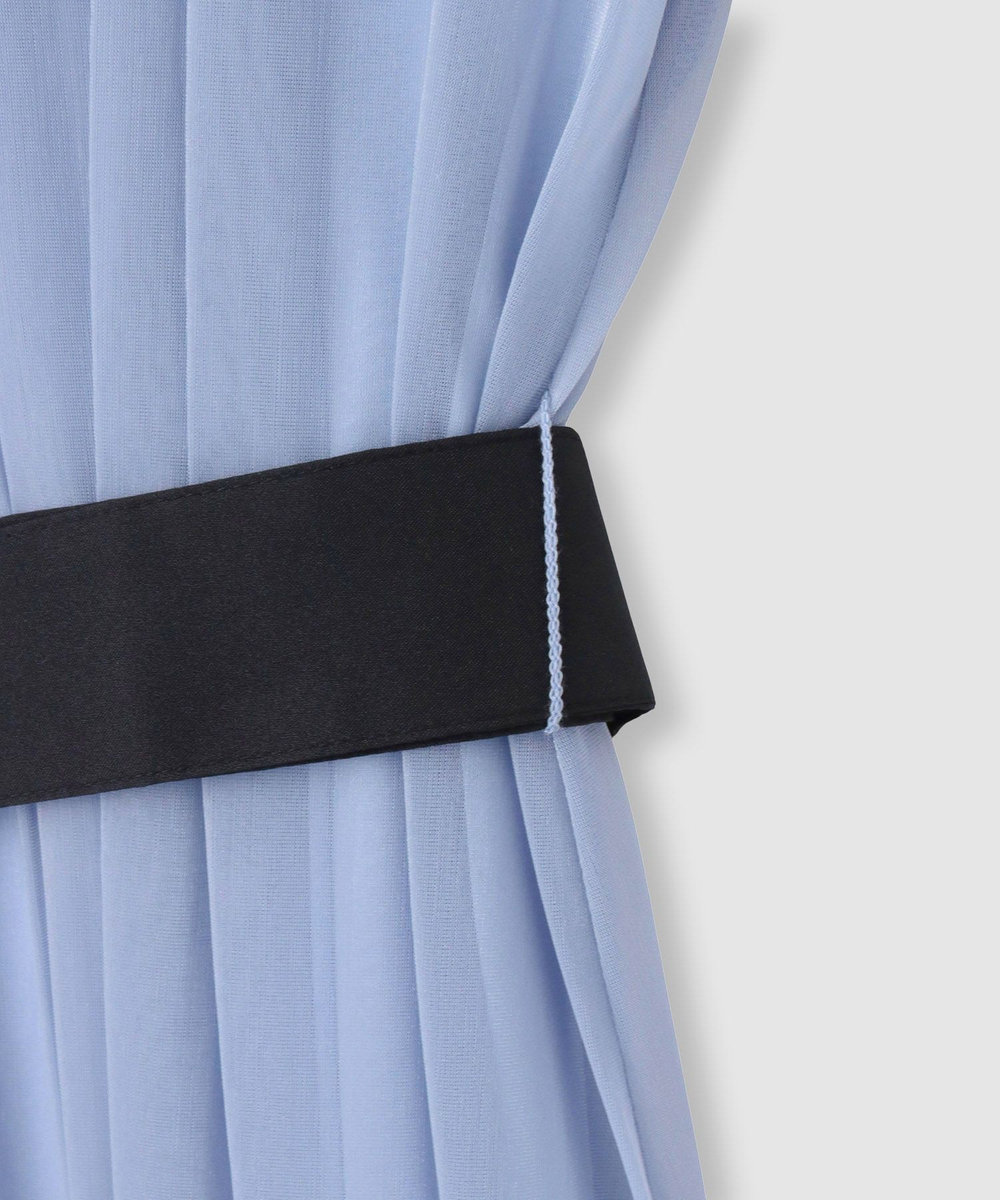 allureville エスパンディワイドベルトワンピース ライトブルー (62)