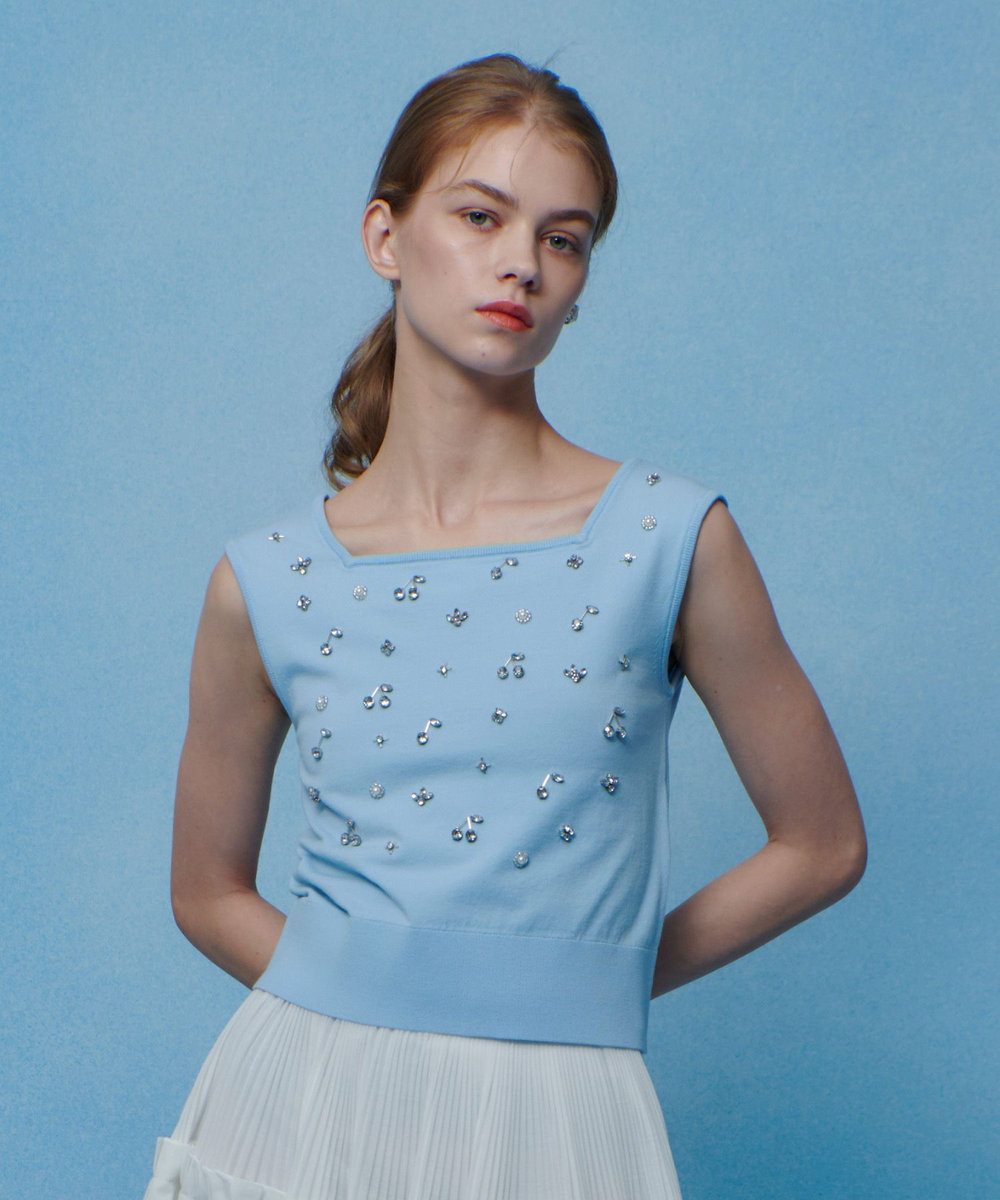 LOULOU WILLOUGHBY】CHERRYビジュータンク|allureville OFFICIAL SITE