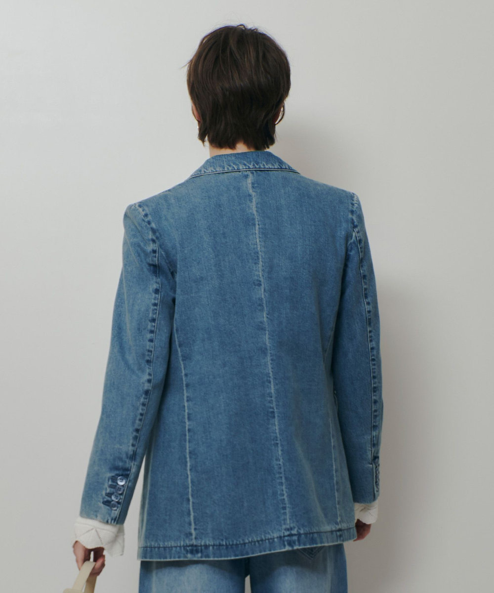 allureville デニムシングルジャケット ブルー (61)