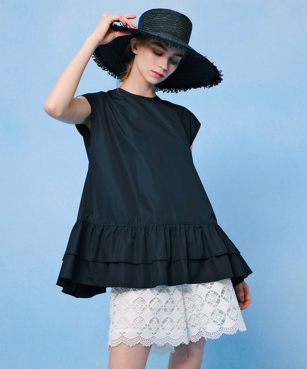 LOULOU WILLOUGHBY】ブロードフリルブラウス|allureville OFFICIAL