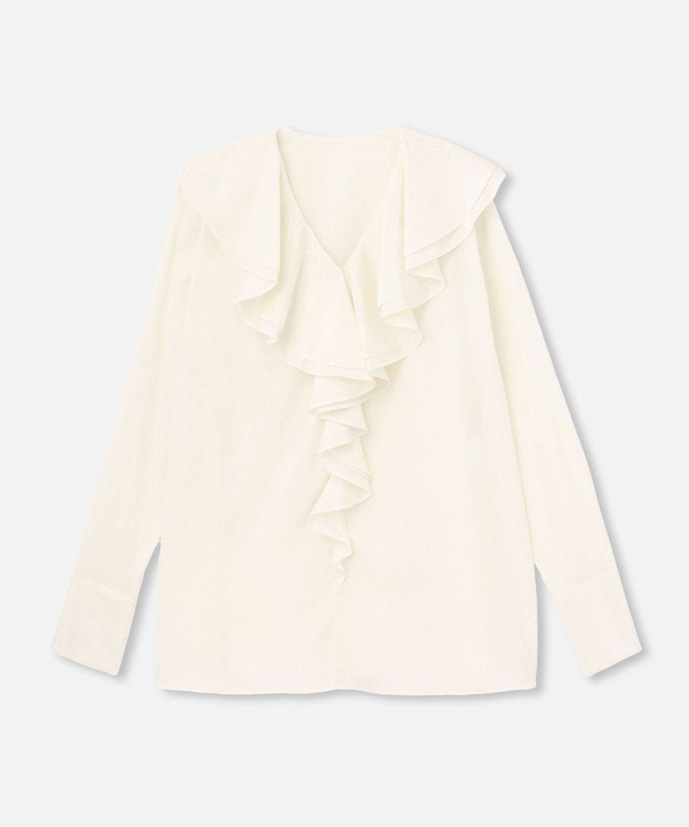 別注スパンコットンラッフルブラウス|allureville OFFICIAL SITE