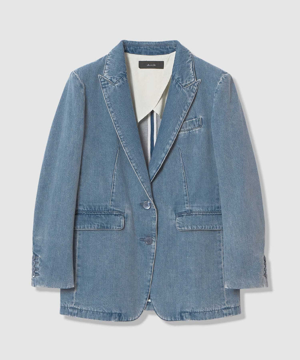 allureville デニムシングルジャケット ブルー (61)