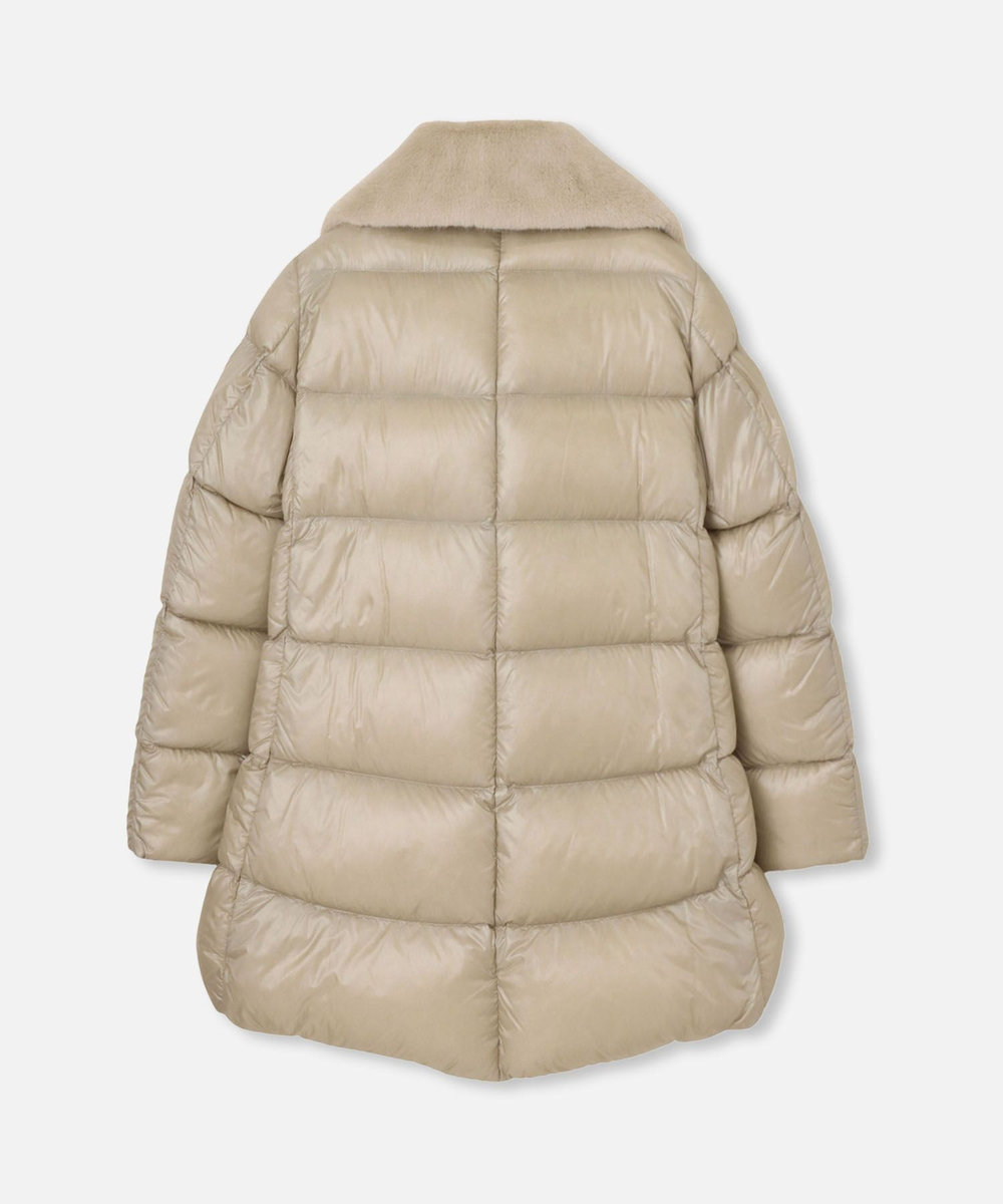 buying 【HERNO(ヘルノ－)】 FUR CALLAR MIDDLE DOWN ベージュ (11)