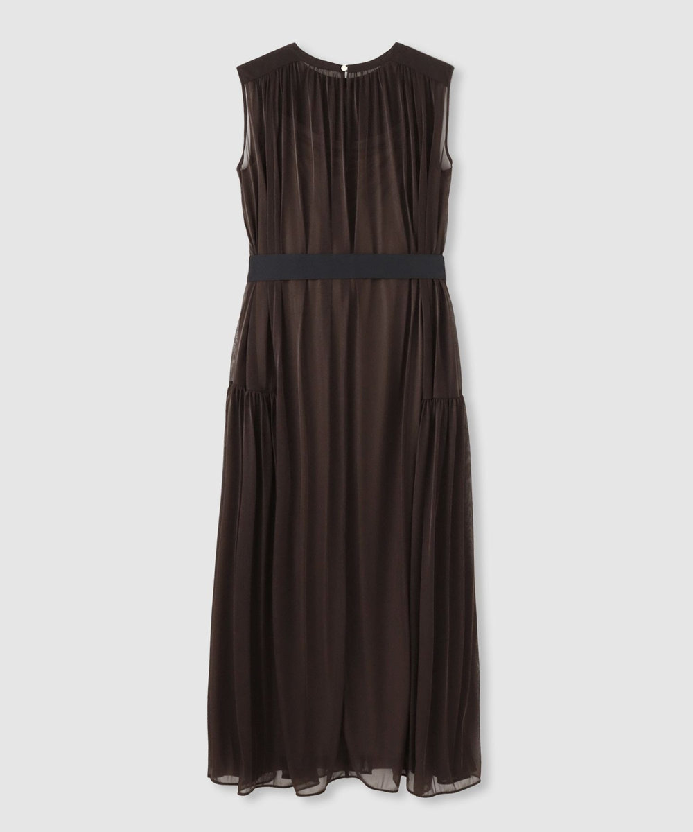 allureville エスパンディワイドベルトワンピース ブラウン (81)