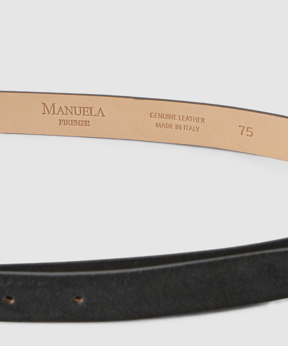 buying 【MANUELA FIRENZE(マニュエラ フィレンツェ)】 Uバックルベルト ブラック (95)