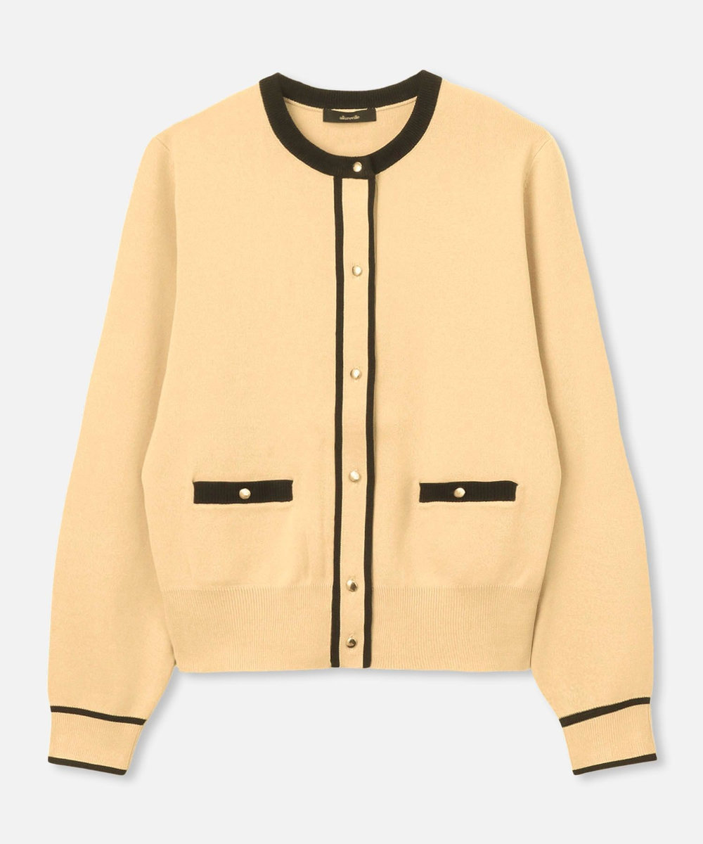 allureville ◇ ハイショクポケットクルーカーディガン ベージュ系 (19)