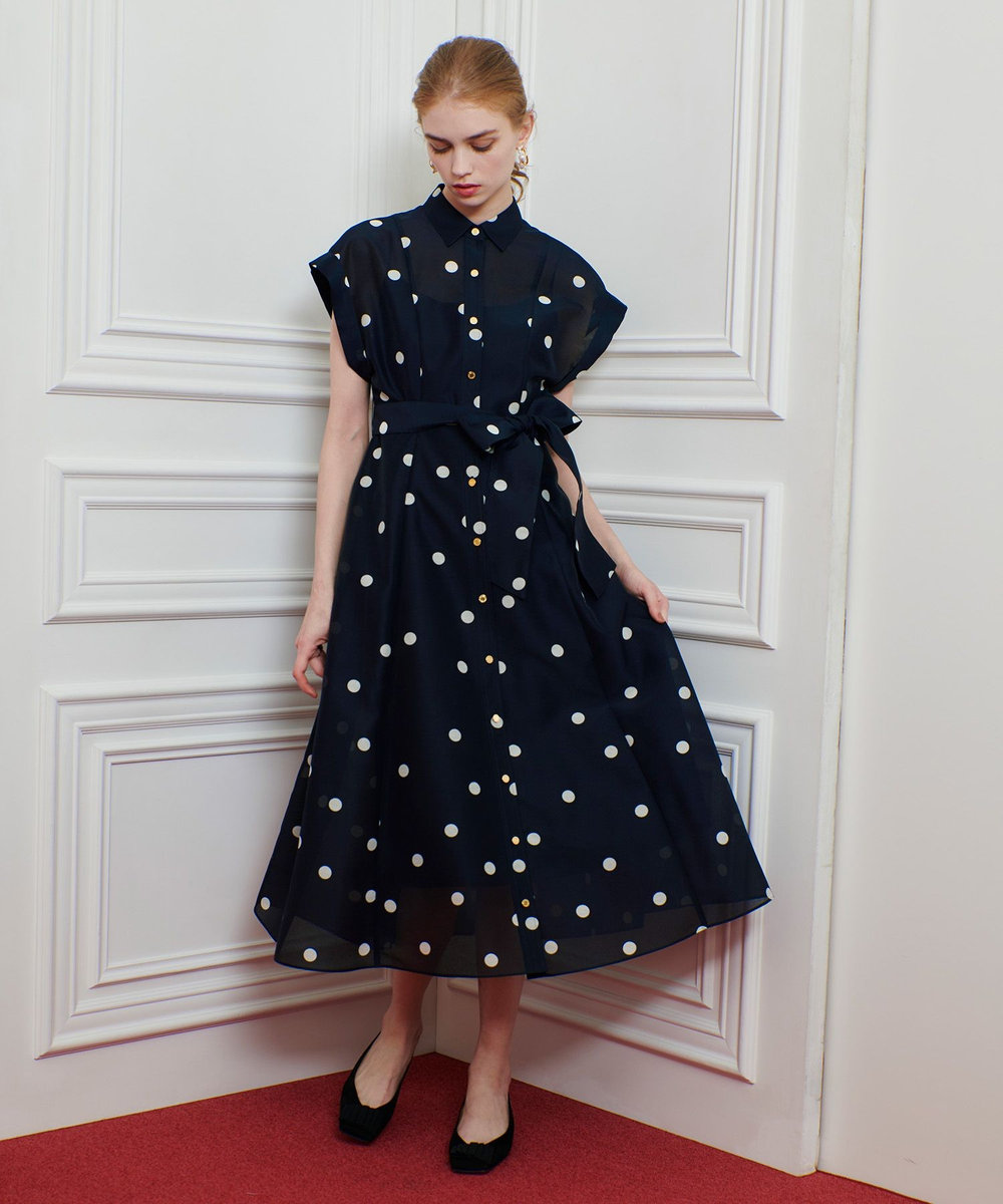 LOULOU WILLOUGHBY】オーガンドットワンピース|allureville OFFICIAL