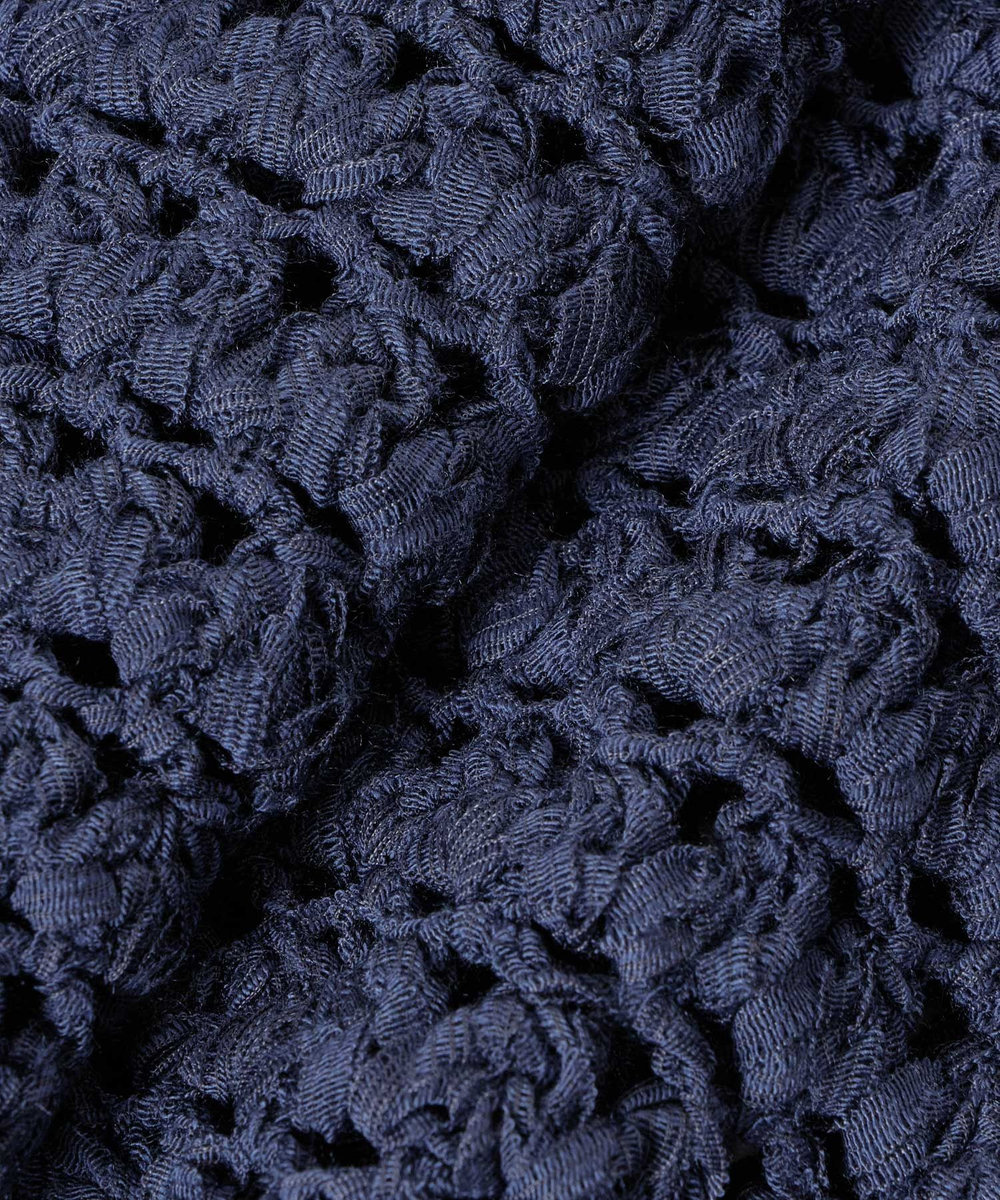 allureville テープヤーンハンドニットプルオーバー ネイビー (65)