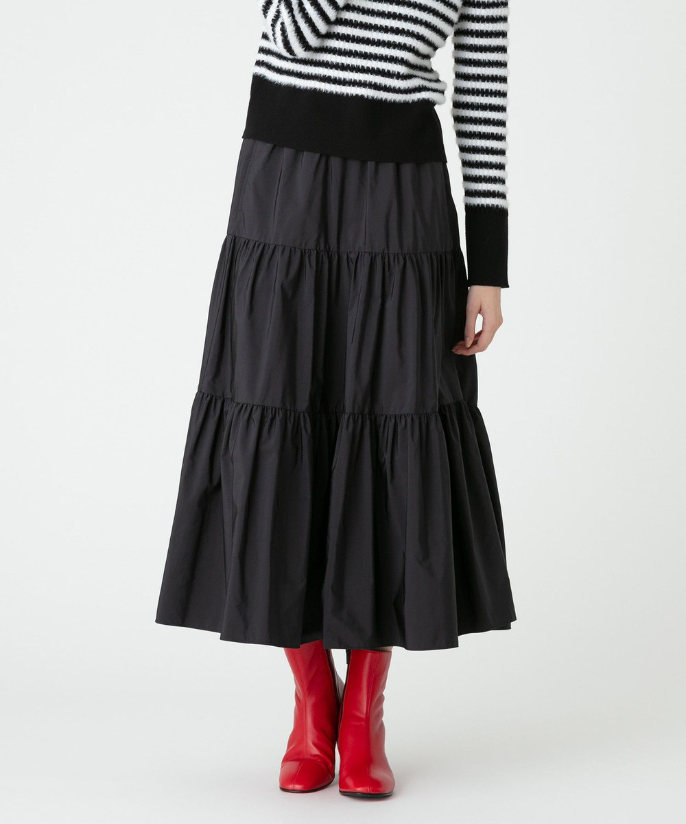 LOULOU WILLOUGHBY】タフタティアードスカート|allureville OFFICIAL
