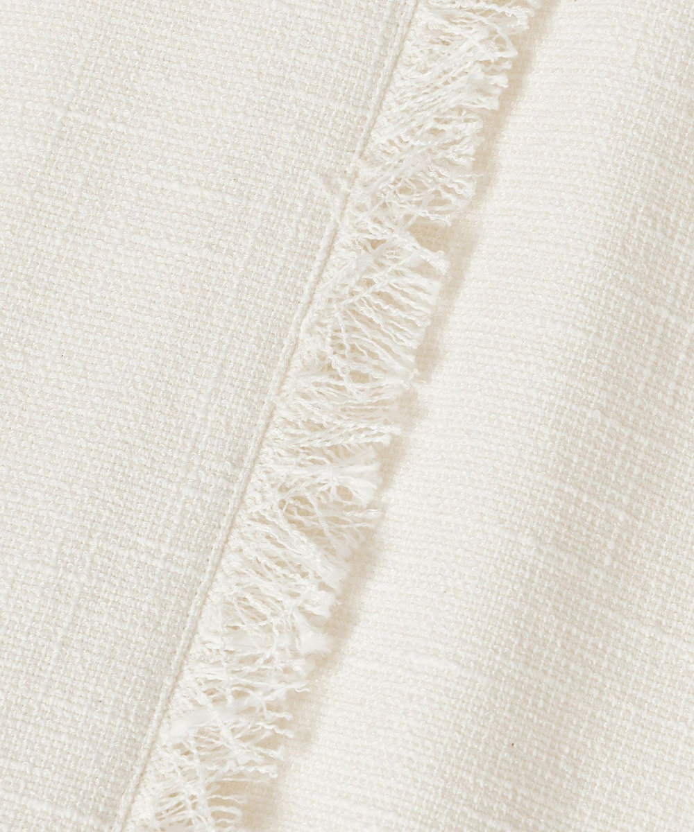 allureville ミックスツイードフレアジレ オフホワイト (02)