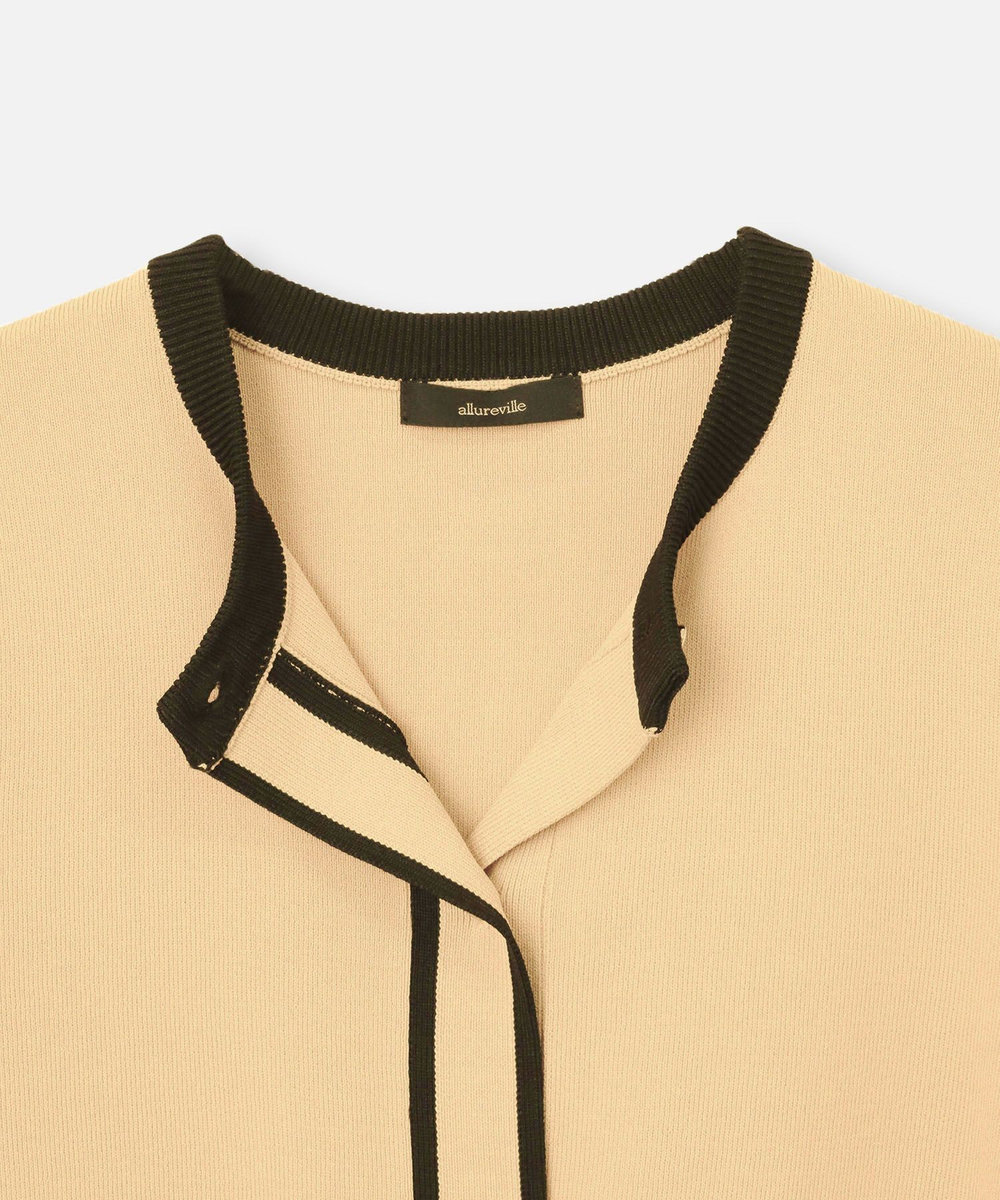 allureville ◇ ハイショクポケットクルーカーディガン ベージュ系 (19)