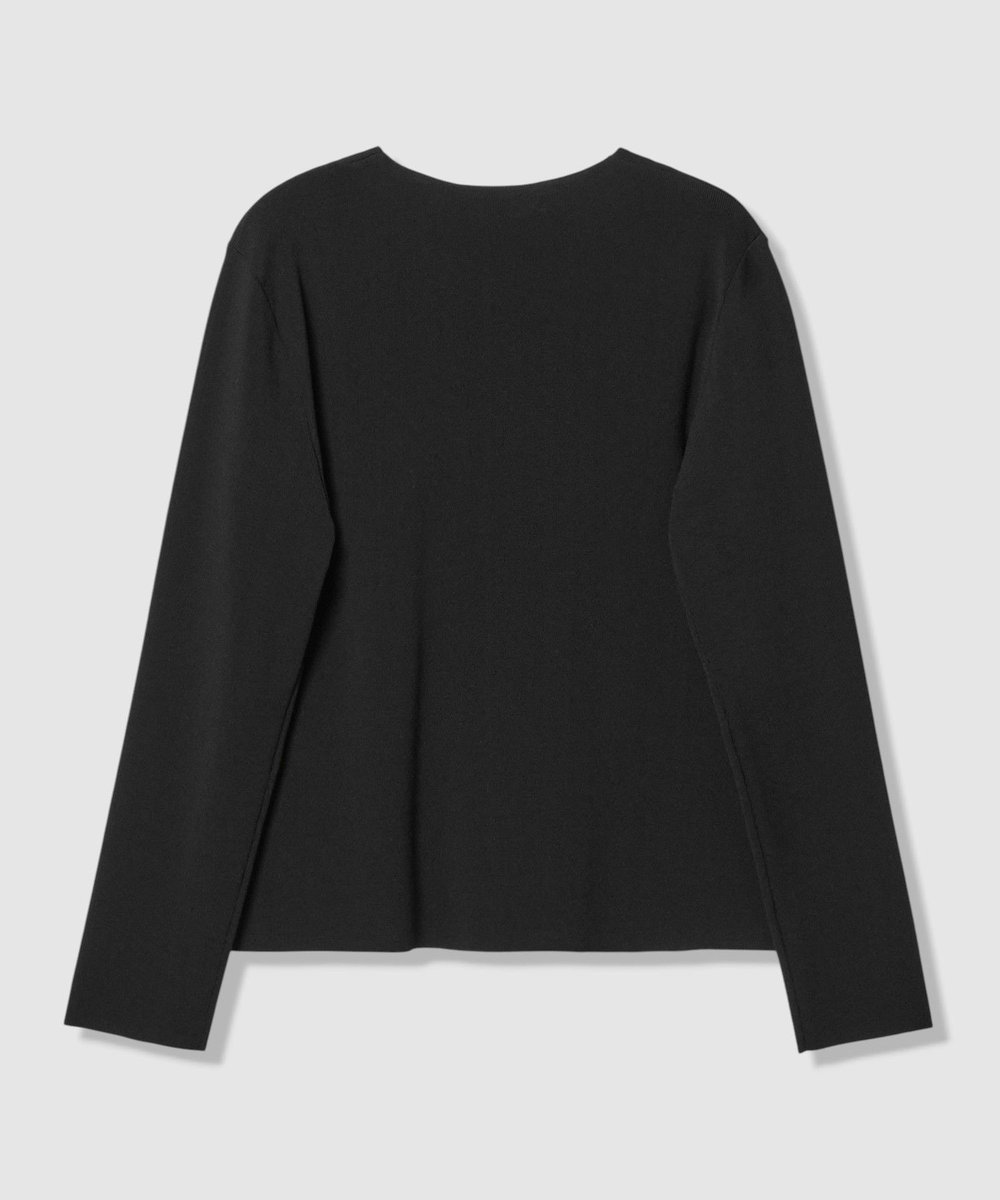LOULOU WILLOUGHBY 【LOULOU WILLOUGHBY】ドレープアシメプルオーバー ブラック (95)