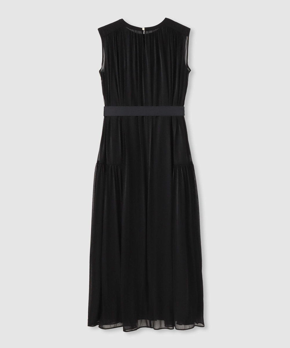 allureville エスパンディワイドベルトワンピース ブラック (95)