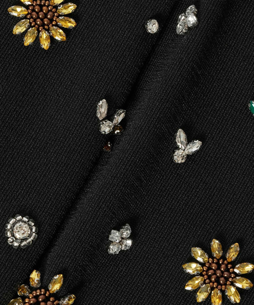 LOULOU WILLOUGHBY  WEB 一部店舗限定【LOULOU WILLOUGHBY】サンフラワービジューカーディガン ブラック (95)
