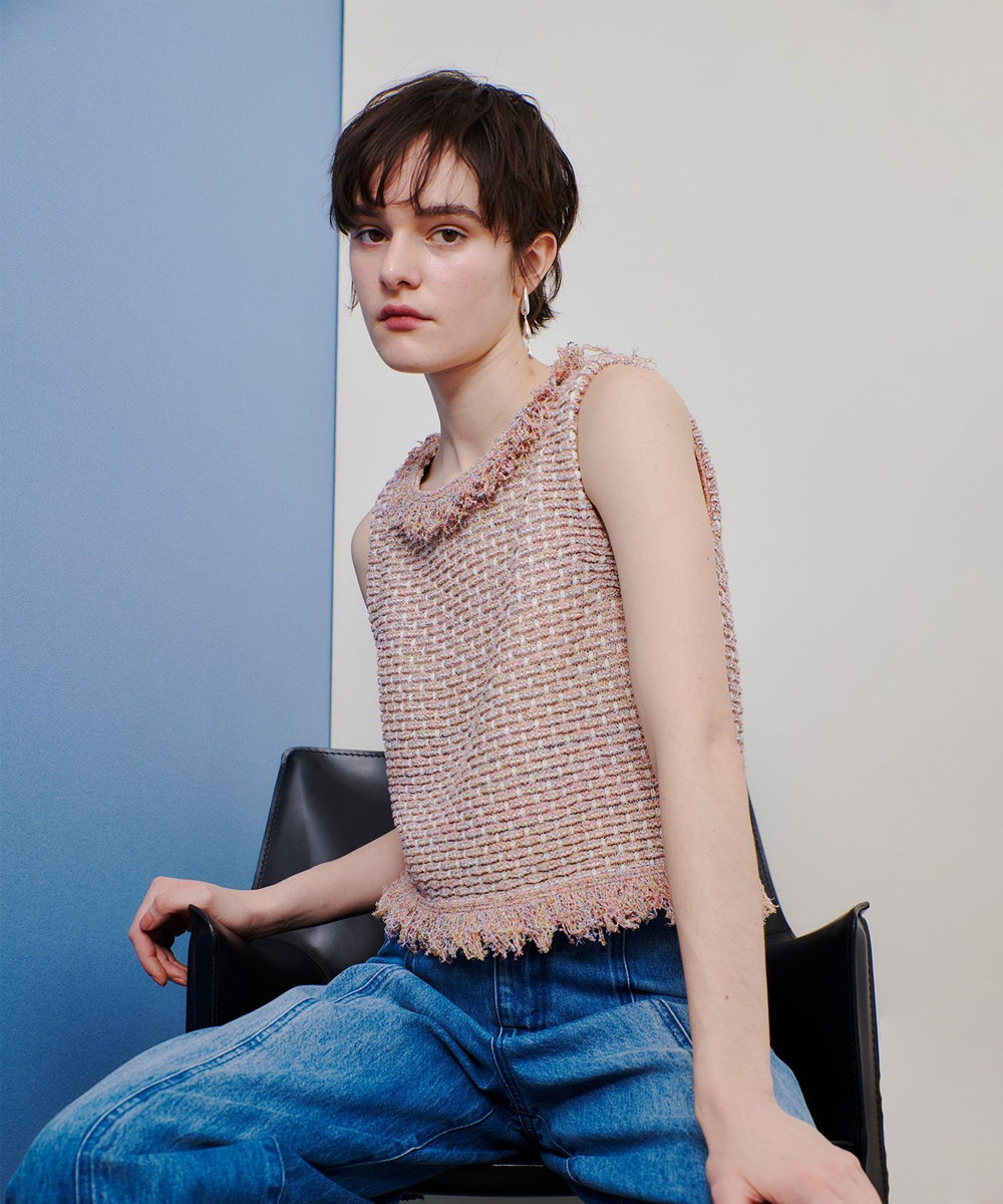 ミックスツイードジレプルオーバー|allureville OFFICIAL SITE