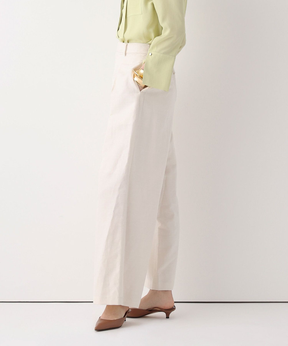 allureville シャークスキンワイドパンツ オフホワイト (02)