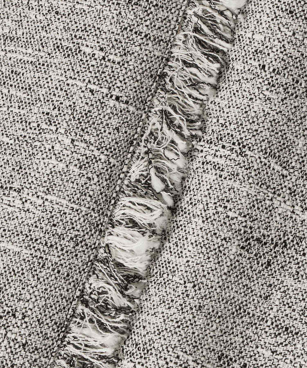 allureville ミックスツイードフレアジレ ブラック (95)