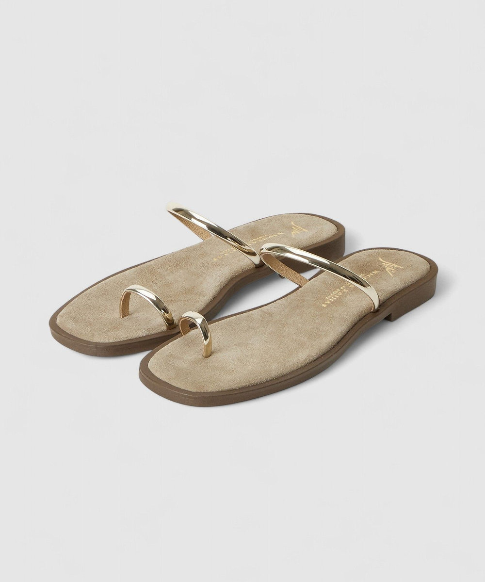 NICOLAS LAINAS(ニコラス ライナス)】FLAT SANDAL|allureville