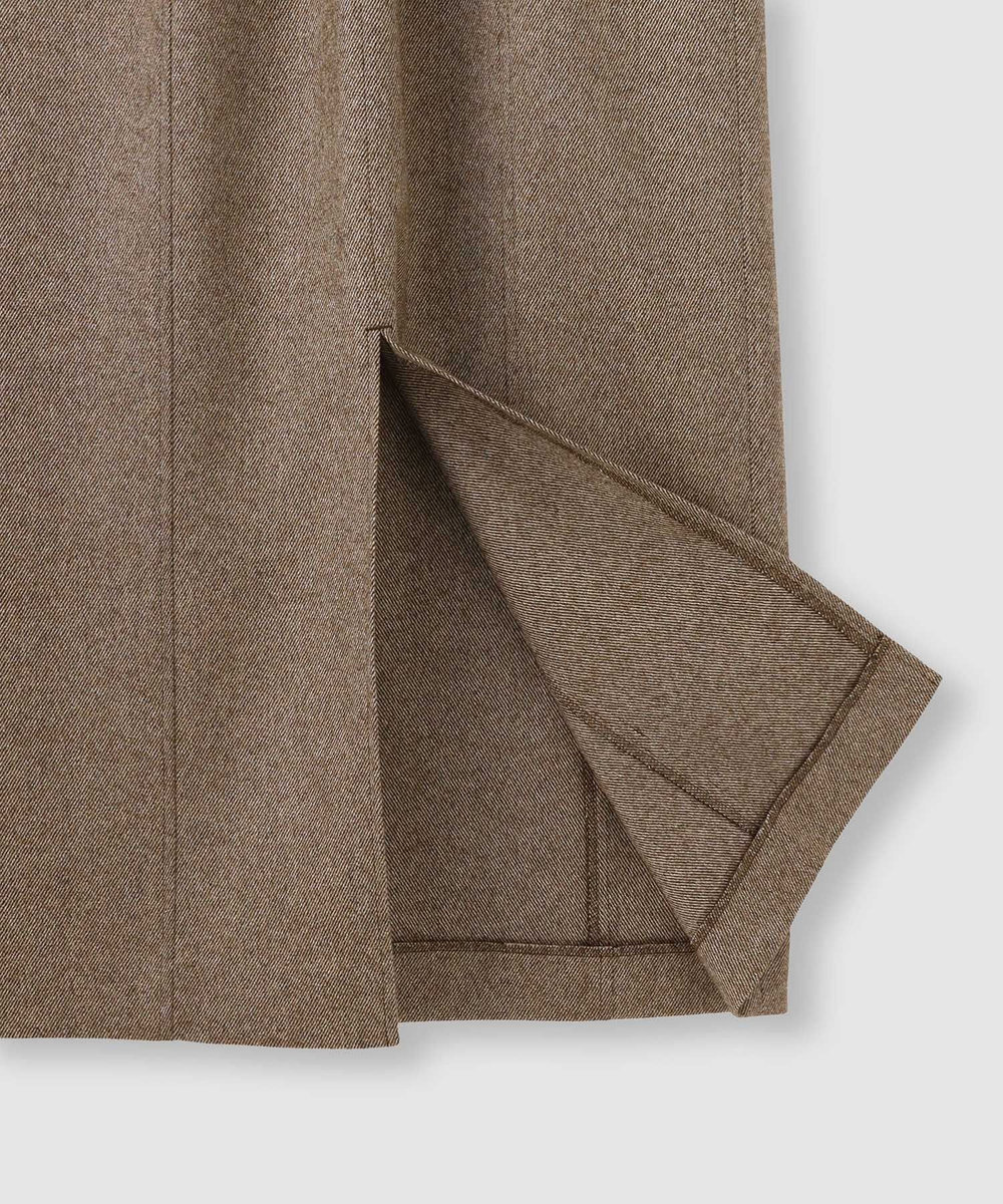 allureville シックツイードツイルサロペスカート ブラウン (81)