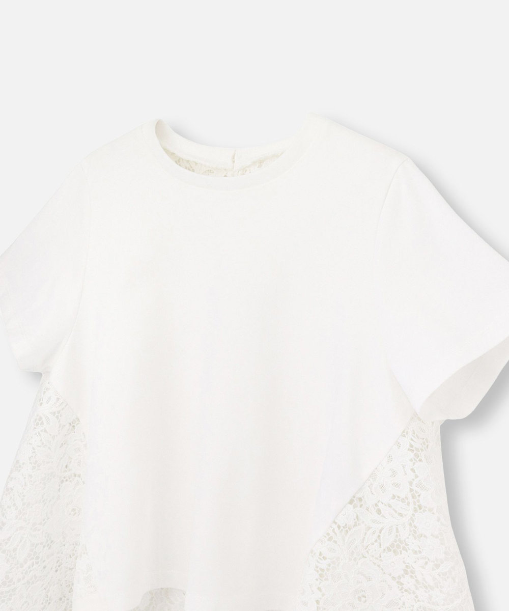 LOULOU WILLOUGHBY ◇ 【LOULOU WILLOUGHBY】レースドッキングプルオーバー ホワイト (01)