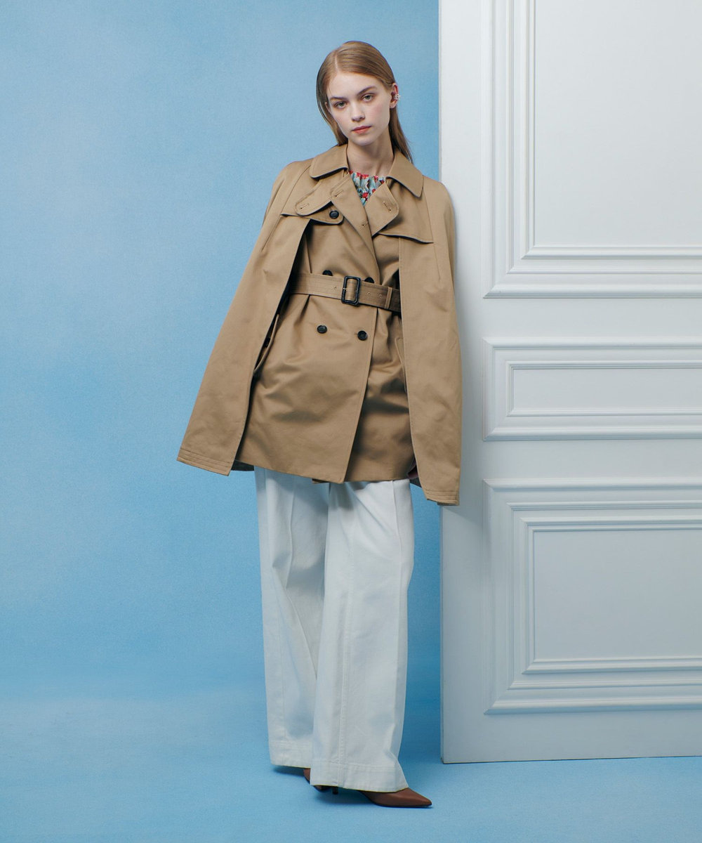 LOULOU WILLOUGHBY 【LOULOU WILLOUGHBY】トレンチケープコート キャメル (84)